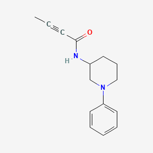 N-(1-phenylpiperidin-3-yl)but-2-ynamide