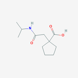 1-{[(Propan-2-yl)carbamoyl]methyl}cyclopentane-1-carboxylic acid