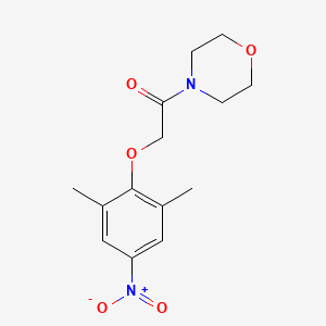 molecular formula C14H18N2O5 B2442388 4-[(2,6-Dimethyl-4-nitrophenoxy)acetyl]morpholine CAS No. 288154-76-7