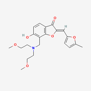 (2Z)-7-[[bis(2-methoxyethyl)amino]methyl]-6-hydroxy-2-[(5-methylfuran-2-yl)methylidene]-1-benzofuran-3-one