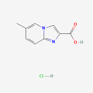 molecular formula C9H9ClN2O2 B2442414 6-Methylimidazo[1,2-a]pyridine-2-carboxylic acid hydrochloride CAS No. 2060034-47-9