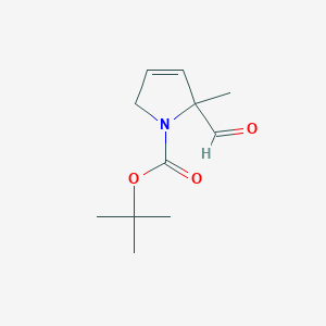 molecular formula C11H17NO3 B2442418 叔丁基 5-甲酰基-5-甲基-2H-吡咯-1-羧酸酯 CAS No. 2503209-15-0
