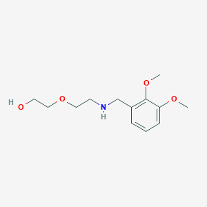 molecular formula C13H21NO4 B2442422 2-{2-[(2,3-二甲氧基苯甲基)氨基]乙氧基}乙醇 CAS No. 847858-21-3