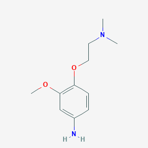 molecular formula C11H18N2O2 B2442432 4-[2-(Dimethylamino)ethoxy]-3-methoxyaniline CAS No. 909728-80-9