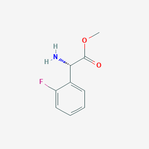 molecular formula C9H10FNO2 B2442437 Methyl (2S)-2-amino-2-(2-fluorophenyl)acetate CAS No. 1213966-01-8