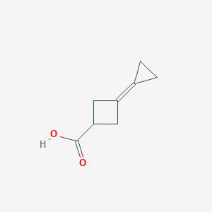 molecular formula C8H10O2 B2442440 3-Cyclopropylidenecyclobutane-1-carboxylic acid CAS No. 2377030-98-1