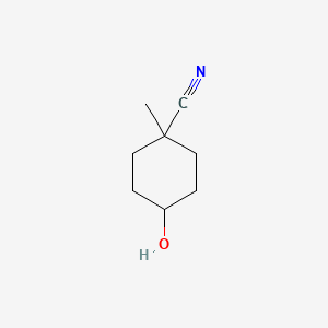 molecular formula C8H13NO B2442474 4-Hydroxy-1-methylcyclohexane-1-carbonitrile CAS No. 1501726-52-8