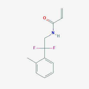 molecular formula C12H13F2NO B2442502 N-[2,2-Difluoro-2-(2-methylphenyl)ethyl]prop-2-enamide CAS No. 2361642-25-1