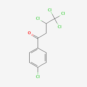 molecular formula C10H7Cl5O B2442510 3,4,4,4-Tetrachloro-1-(4-chlorophenyl)butan-1-one CAS No. 69808-97-5