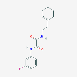 molecular formula C16H19FN2O2 B2442594 N'-[2-(CYCLOHEX-1-EN-1-YL)ETHYL]-N-(3-FLUOROPHENYL)ETHANEDIAMIDE CAS No. 341006-73-3