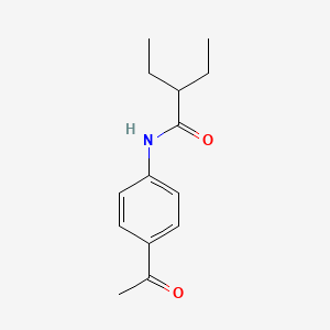 molecular formula C14H19NO2 B2442603 N-(4-acetylphenyl)-2-ethylbutanamide CAS No. 425686-03-9