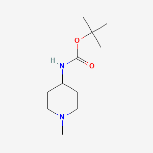 molecular formula C11H22N2O2 B2442662 tert-butyl N-(1-methylpiperidin-4-yl)carbamate CAS No. 607372-93-0