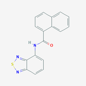 molecular formula C17H11N3OS B244274 N-(2,1,3-benzothiadiazol-4-yl)naphthalene-1-carboxamide 