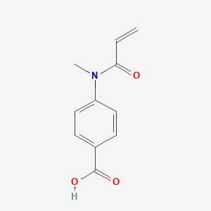 molecular formula C11H11NO3 B2442856 4-(N-methylprop-2-enamido)benzoic acid CAS No. 1566405-88-6