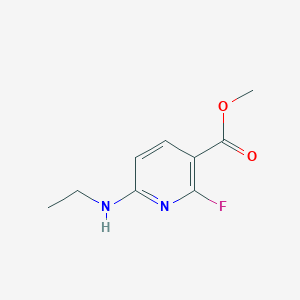 molecular formula C9H11FN2O2 B2442895 Methyl 6-(ethylamino)-2-fluoronicotinate CAS No. 210697-18-0