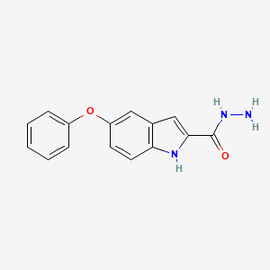 molecular formula C15H13N3O2 B2442896 5-phenoxy-1H-indole-2-carbohydrazide CAS No. 732248-34-9