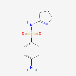 B2442984 4-amino-N-(3,4-dihydro-2H-pyrrol-5-yl)benzenesulfonamide CAS No. 102873-09-6