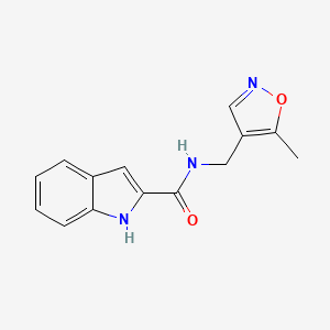 molecular formula C14H13N3O2 B2442986 N-[(5-methyl-1,2-oxazol-4-yl)methyl]-1H-indole-2-carboxamide CAS No. 2034260-72-3