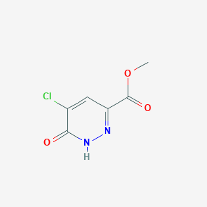 molecular formula C6H5ClN2O3 B2443121 methyl 5-chloro-6-oxo-1,6-dihydropyridazine-3-carboxylate CAS No. 1591827-52-9
