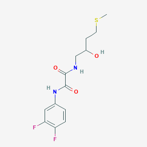 molecular formula C13H16F2N2O3S B2443162 N'-(3,4-difluorophenyl)-N-[2-hydroxy-4-(methylsulfanyl)butyl]ethanediamide CAS No. 2309584-65-2