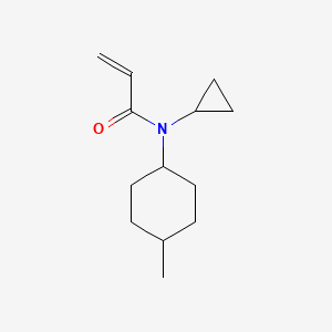 molecular formula C13H21NO B2443167 N-Cyclopropyl-N-(4-methylcyclohexyl)prop-2-enamide CAS No. 2249607-55-2