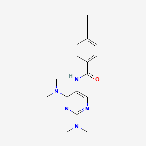 molecular formula C19H27N5O B2443225 N-[2,4-BIS(DIMETHYLAMINO)PYRIMIDIN-5-YL]-4-TERT-BUTYLBENZAMIDE CAS No. 1448059-87-7