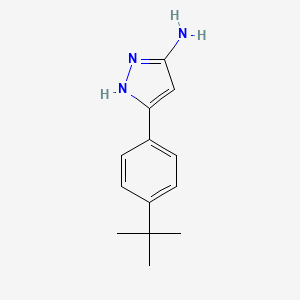 molecular formula C13H17N3 B2443263 3-(4-tert-butylphenyl)-1H-pyrazol-5-amine CAS No. 907987-76-2