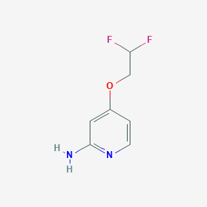 molecular formula C7H8F2N2O B2443290 4-(2,2-Difluoroethoxy)pyridin-2-amine CAS No. 1566071-01-9