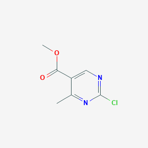 molecular formula C7H7ClN2O2 B2443298 Methyl 2-chloro-4-methylpyrimidine-5-carboxylate CAS No. 1215922-76-1