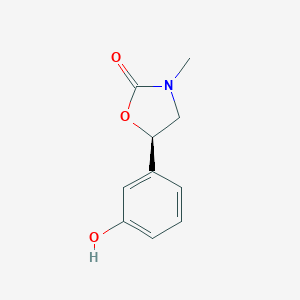 molecular formula C10H11NO3 B024433 (R)-5-(3-Hydroxyphenyl)-3-methyl-2-oxazolidinone CAS No. 110193-49-2