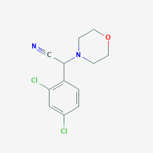 molecular formula C12H12Cl2N2O B2443475 2-(2,4-Dichlorophenyl)-2-morpholinoacetonitrile CAS No. 135595-04-9
