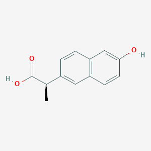 molecular formula C13H12O3 B024435 (R)-O-Desmethyl Naproxen CAS No. 123050-98-6