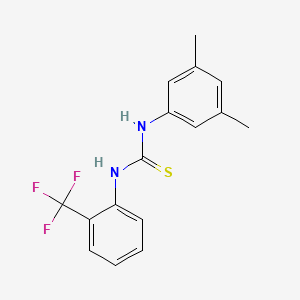molecular formula C16H15F3N2S B2443510 1-(3,5-Dimethylphenyl)-3-[2-(trifluoromethyl)phenyl]thiourea CAS No. 478861-49-3