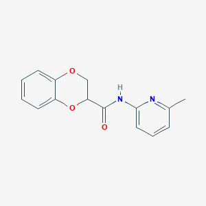 molecular formula C15H14N2O3 B2443512 N-(6-methylpyridin-2-yl)-2,3-dihydro-1,4-benzodioxine-2-carboxamide CAS No. 378215-62-4