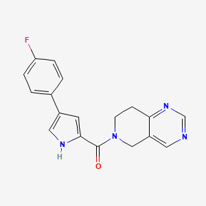 B2443577 (7,8-dihydropyrido[4,3-d]pyrimidin-6(5H)-yl)(4-(4-fluorophenyl)-1H-pyrrol-2-yl)methanone CAS No. 1797085-42-7
