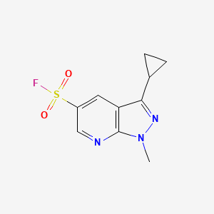 3-Cyclopropyl-1-methylpyrazolo[3,4-b]pyridine-5-sulfonyl fluoride