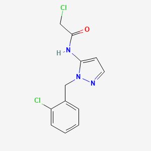 2-chloro-N-[1-(2-chlorobenzyl)-1H-pyrazol-5-yl]acetamide