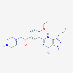 molecular formula C23H30N6O3 B024436 N-Desethyl Acetildenafil CAS No. 147676-55-9