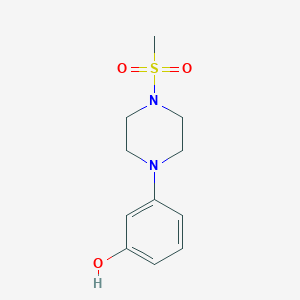 B2443701 3-(4-(Methylsulfonyl)piperazin-1-yl)phenol CAS No. 908103-72-0