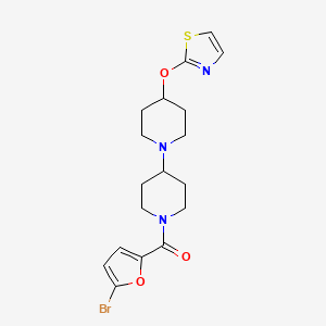 (5-Bromofuran-2-yl)(4-(thiazol-2-yloxy)-[1,4'-bipiperidin]-1'-yl)methanone