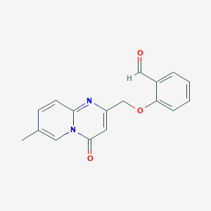 2-[(7-Methyl-4-oxopyrido[1,2-a]pyrimidin-2-yl)methoxy]benzaldehyde