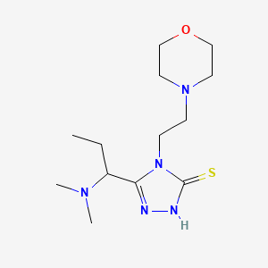 5-[1-(dimethylamino)propyl]-4-[2-(morpholin-4-yl)ethyl]-4H-1,2,4-triazole-3-thiol