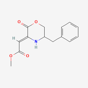 Methyl 2-(5-benzyl-2-oxo-1,4-oxazinan-3-yliden)acetate