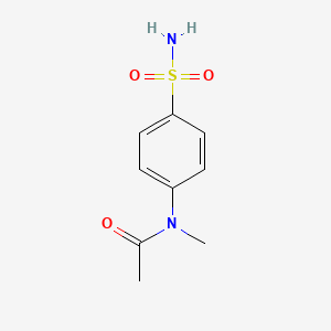 molecular formula C9H12N2O3S B2443769 N-methyl-N-(4-sulfamoylphenyl)acetamide CAS No. 56209-08-6