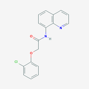 molecular formula C17H13ClN2O2 B244377 2-(2-chlorophenoxy)-N-(quinolin-8-yl)acetamide 