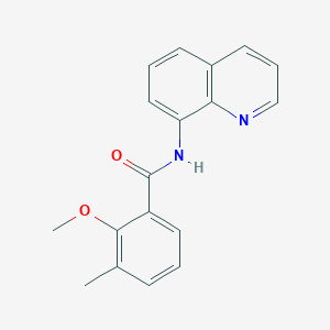 molecular formula C18H16N2O2 B244386 2-methoxy-3-methyl-N-(quinolin-8-yl)benzamide 