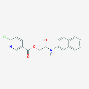 molecular formula C18H13ClN2O3 B2443893 [2-(Naphthalen-2-ylamino)-2-oxoethyl] 6-chloropyridine-3-carboxylate CAS No. 878470-72-5