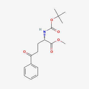B2443905 (S)-Methyl 2-((tert-butoxycarbonyl)amino)-5-oxo-5-phenylpentanoate CAS No. 1611470-49-5
