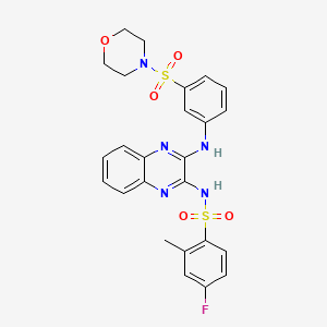 molecular formula C25H24FN5O5S2 B2443912 PRRSV/CD163-IN-1 CAS No. 560995-89-3