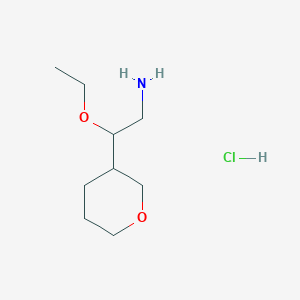 2-Ethoxy-2-(oxan-3-yl)ethanamine;hydrochloride
